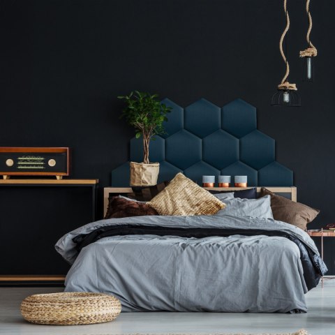 Panel Tapicerowany Granatowy