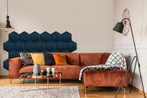 Panel Tapicerowany Granatowy