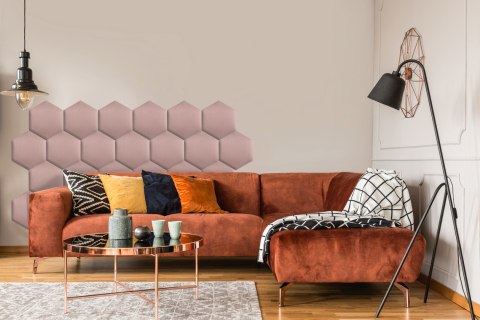 Panel Tapicerowany Różowy