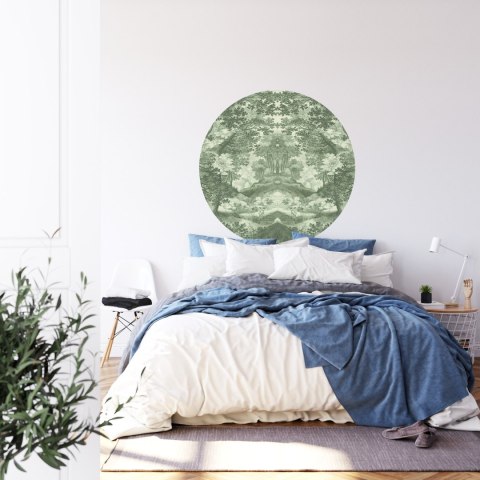 Fototapeta Okrągła Do Lasu Na Zielono