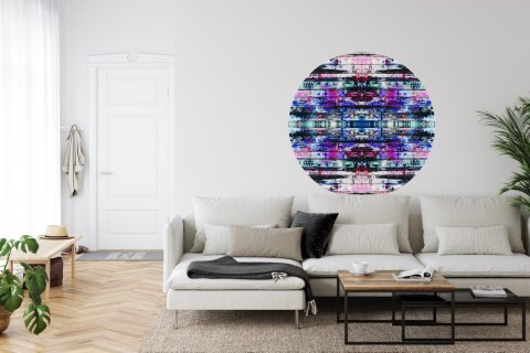 Fototapeta Okrągła Miejski Kalejdoskop