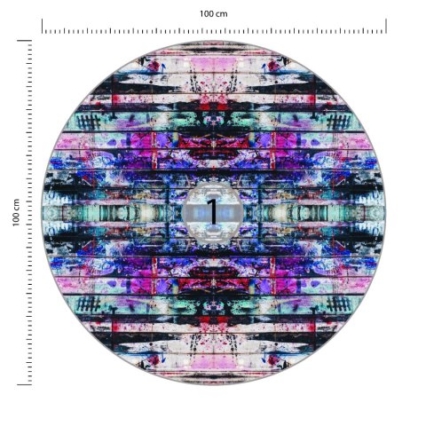 Fototapeta Okrągła Miejski Kalejdoskop