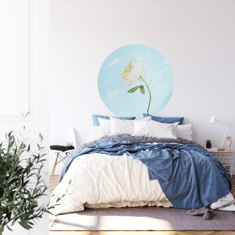 Fototapeta Okrągła Pastelowa Róża