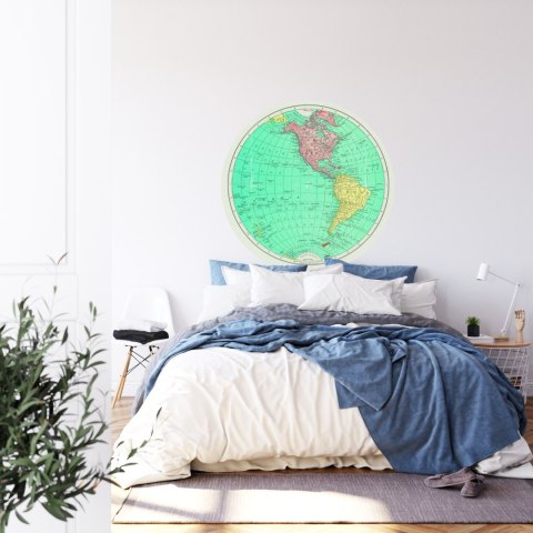 Fototapeta Okrągła Półkula Zachodnia