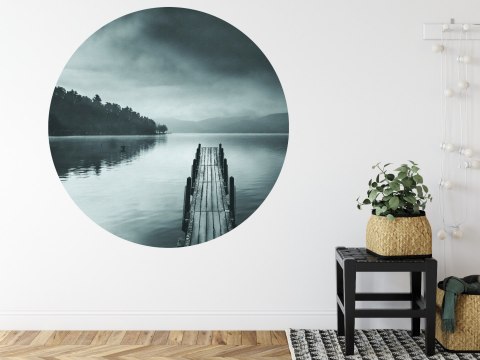 Fototapeta Okrągła Widok Na Jezioro Z Molo Pier Ii Autorstwa George'a Digalakisa