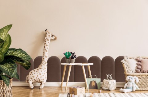 Panel Tapicerowany Brązowy 30cm