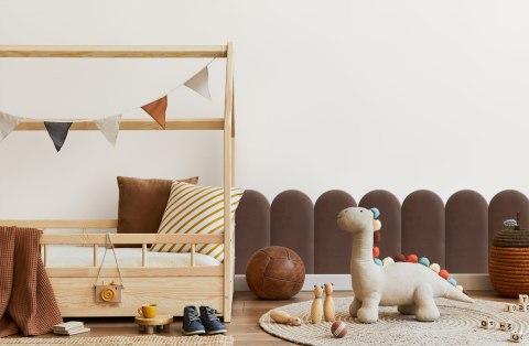 Panel Tapicerowany Brązowy 30cm