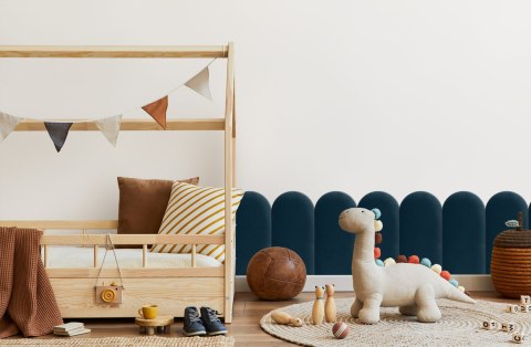 Panel Tapicerowany Granatowy 30cm