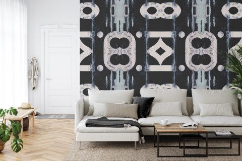 Fototapeta Kwadratowa Przemysł W Kolorze Niebieskim