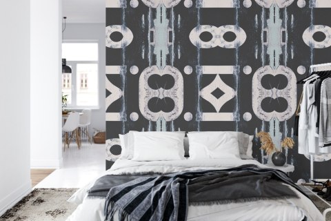 Fototapeta Kwadratowa Przemysł W Kolorze Niebieskim