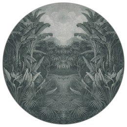 Fototapeta Okrągła Czarna Dżungla