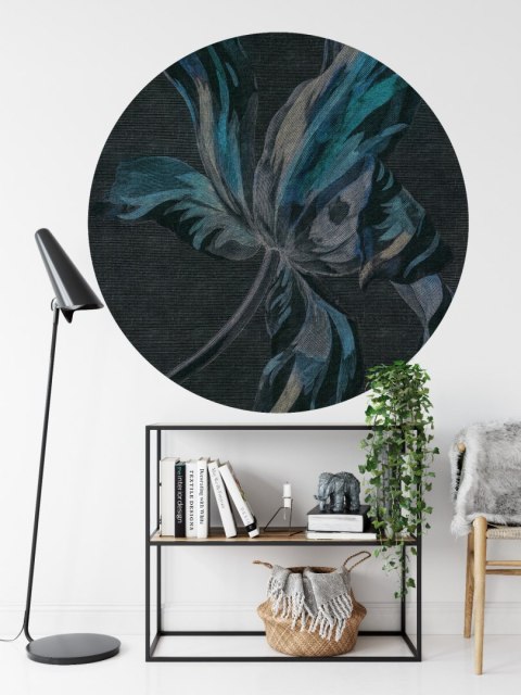 Fototapeta Okrągła Floralis W Negatywie