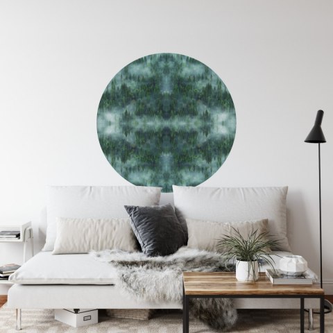 Fototapeta Okrągła Krajobraz Leśny