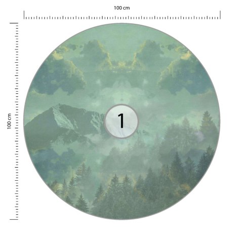 Fototapeta Okrągła Leśny Sen