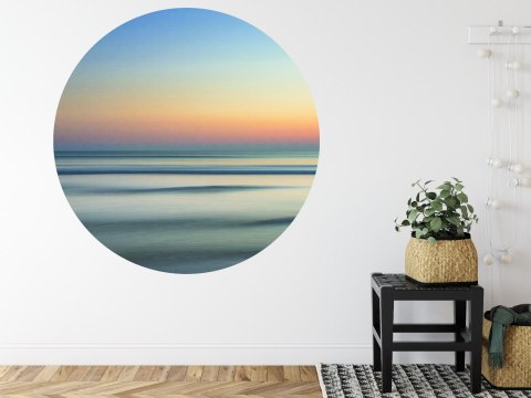 Fototapeta Okrągła Ombree Zachód Słońca