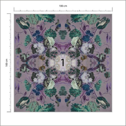 Fototapeta Kwadratowa Kaleidabluma W Negatywie