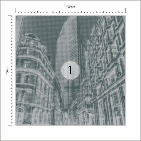 Fototapeta Kwadratowa Londyn Półtonów