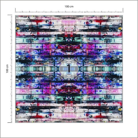 Fototapeta Kwadratowa Miejski Kalejdoskop