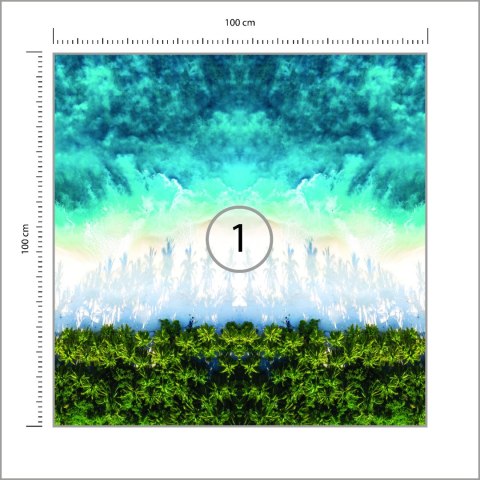 Fototapeta Kwadratowa Rozbitek