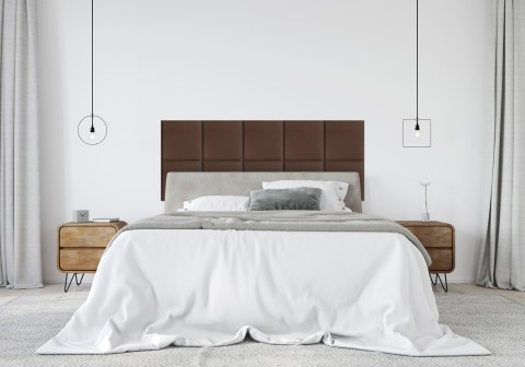 Panel Tapicerowany Brązowy