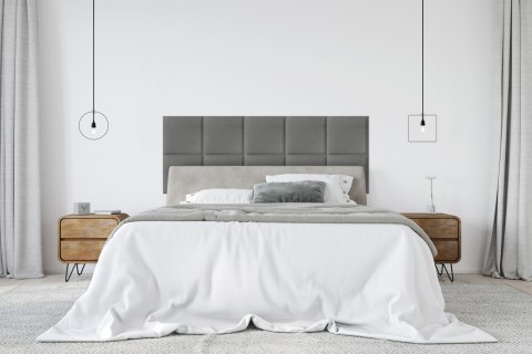 Panel Tapicerowany Jasny Szary