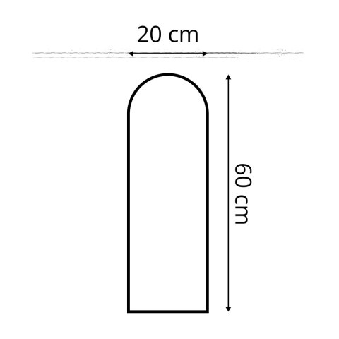 Panel Tapicerowany Kremowy 20cm