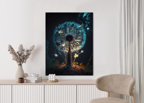 Plakat Abstrakcyjny Dmuchawiec W Lesie