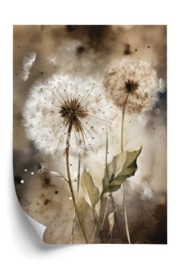 Plakat Dmuchawce Na Rozmytej Akwareli