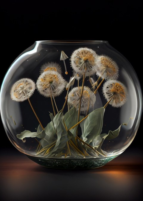 Plakat Dmuchawce W Szklanej Kuli