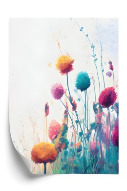 Plakat Kolorowa Abstrakcyjna Łąka