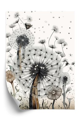 Plakat Latające Na Wietrze Nasiona Dmuchawca