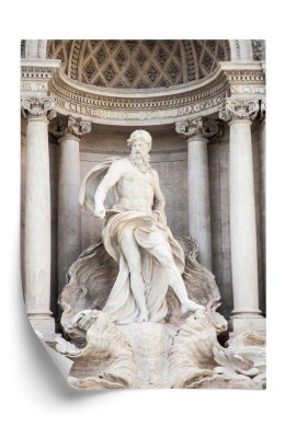 Plakat Architektura Najpiękniejszej Fontanny Di Trevi W Rzymie