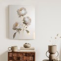 Plakat Białe Piwonie Na Jasnym Tle I Złote Elementy