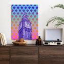 Plakat Big Ben W Stylu Pop Art Na Kolorowym Tle