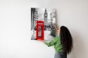 Plakat Big Ben W Tle Czerwonej Budki Telefonicznej