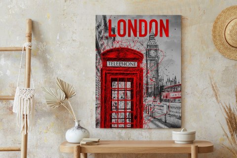 Plakat Brytyjska Budka Telefoniczna I Big Ben