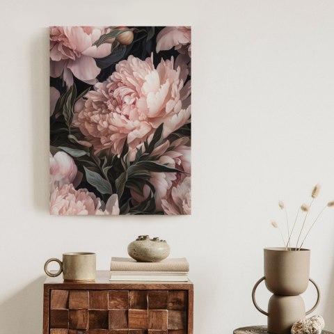 Plakat Bukiet Pastelowych Piwonii W Różowym Kolorze