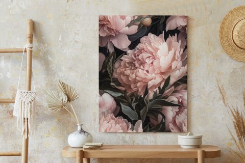 Plakat Bukiet Pastelowych Piwonii W Różowym Kolorze