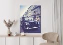 Plakat Czarna Taksówka W Stylu Retro