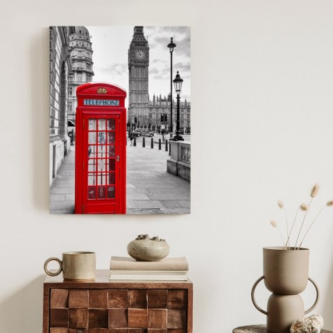 Plakat Czerwona Budka Telefoniczna Z Big Benem W Tle