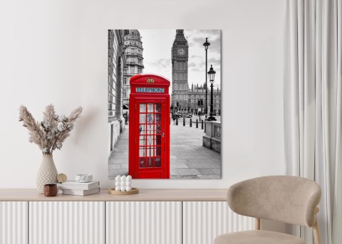 Plakat Czerwona Budka Telefoniczna Z Big Benem W Tle