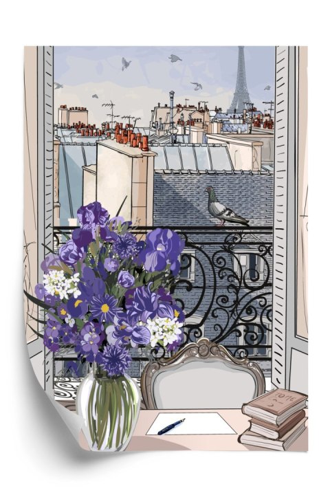 Plakat Dachy Paryża - Rysunek