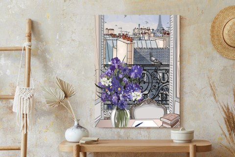 Plakat Dachy Paryża - Rysunek