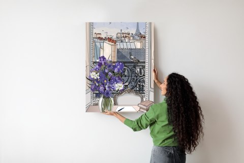 Plakat Dachy Paryża - Rysunek