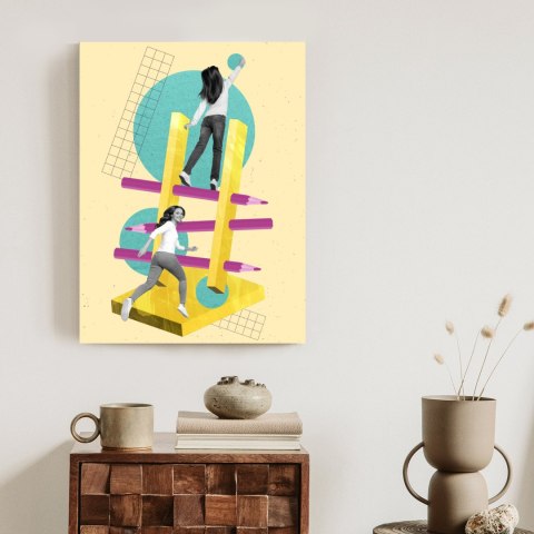 Plakat Droga Na Szczyt - Kolaż W Stylu Pop-Art