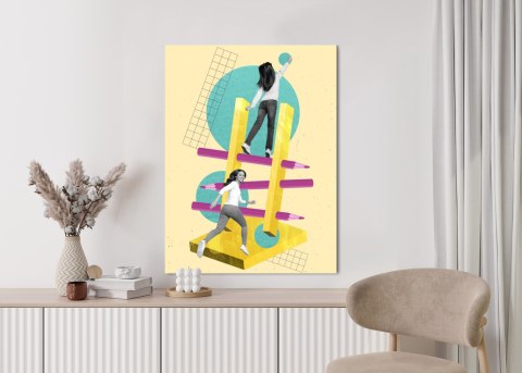 Plakat Droga Na Szczyt - Kolaż W Stylu Pop-Art