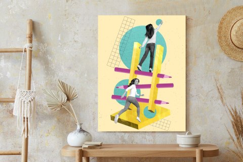 Plakat Droga Na Szczyt - Kolaż W Stylu Pop-Art