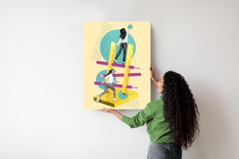 Plakat Droga Na Szczyt - Kolaż W Stylu Pop-Art