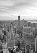 Plakat Empire State Building Czarno Biały Krajobraz