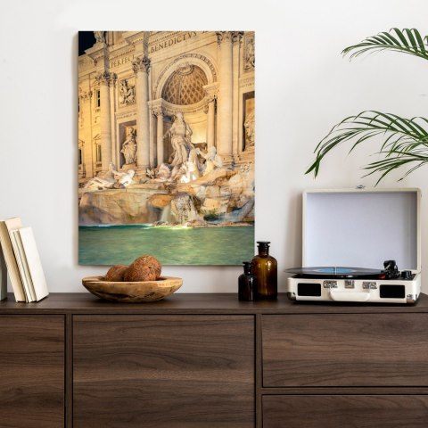 Plakat Fontanna Di Trevi W Rzymie Nocą